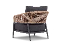 D2 - Taormina Lounge Armchair - Charcoal - Rear three-quarter.webp