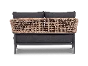 E1 - Taormina Lounge 2 Seater - Charcoal - Straight rear.webp