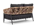 E2 - Taormina Lounge 2 Seater - Charcoal - Rear three-quarter.webp