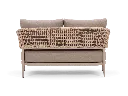 H1 - Taormina Lounge 2 Seater - Sand - Straight rear.webp