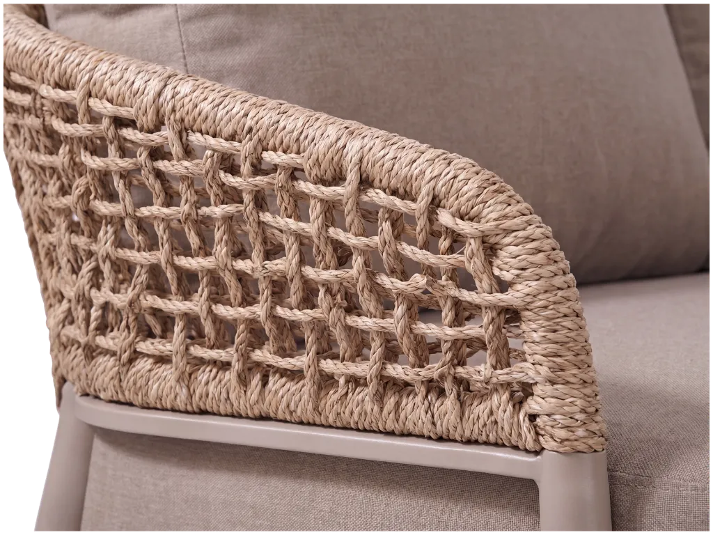 H3 - Taormina Lounge 2 Seater - Sand - Material close-up.webp