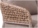 H3 - Taormina Lounge 2 Seater - Sand - Material close-up.webp