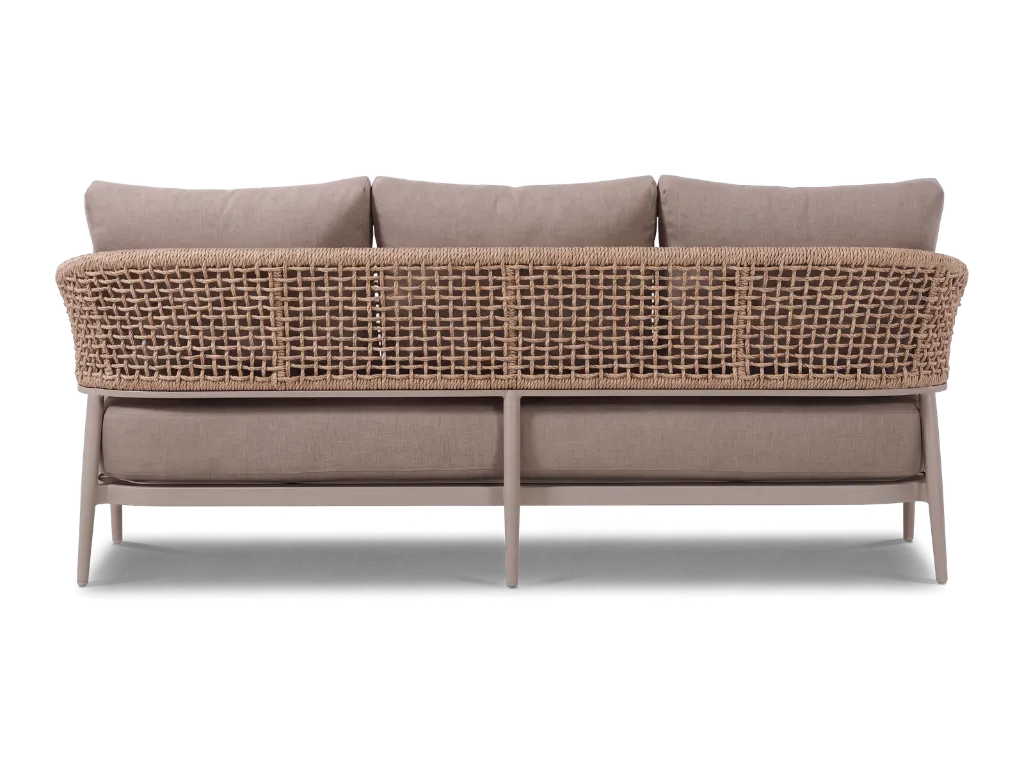 I1 - Taormina Lounge 3 Seater - Sand - Straight rear.webp