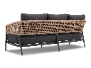 F2 - Taormina Lounge 3 Seater - Charcoal - Rear three-quarter.webp