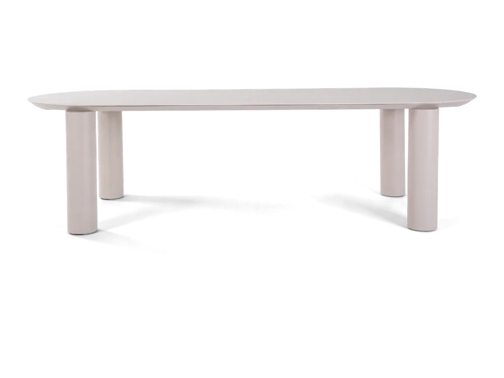 Lucca Dining Table - Sand Travertine - H1 - Front.webp