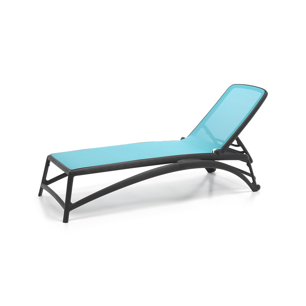Atlantico Sun Lounger — Charcoal, Celeste