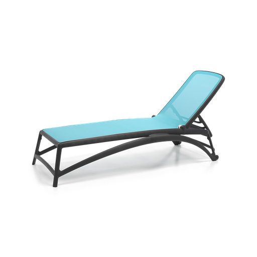 Atlantico Sun Lounger (Charcoal, Celeste)