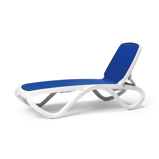 Omega Sun Lounger (White, Blue)