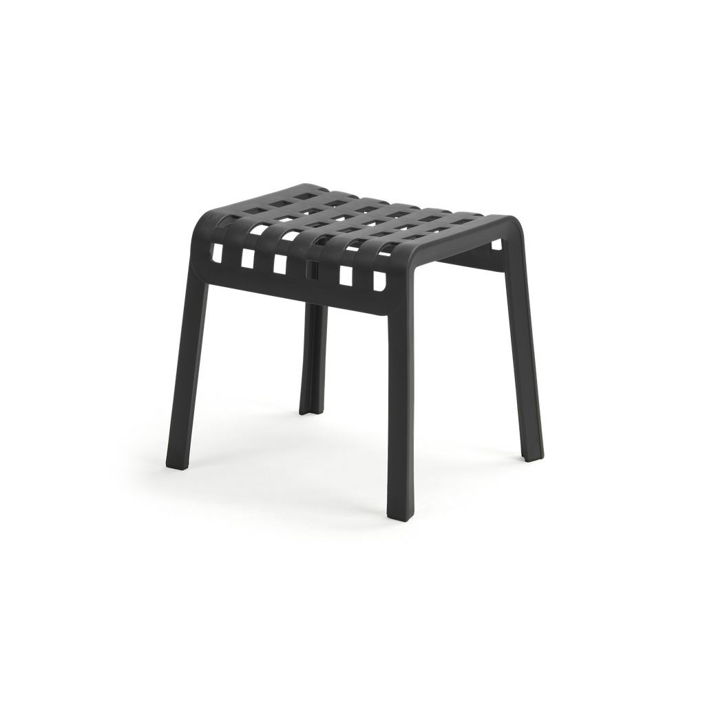 Poggio Footstool — Charcoal