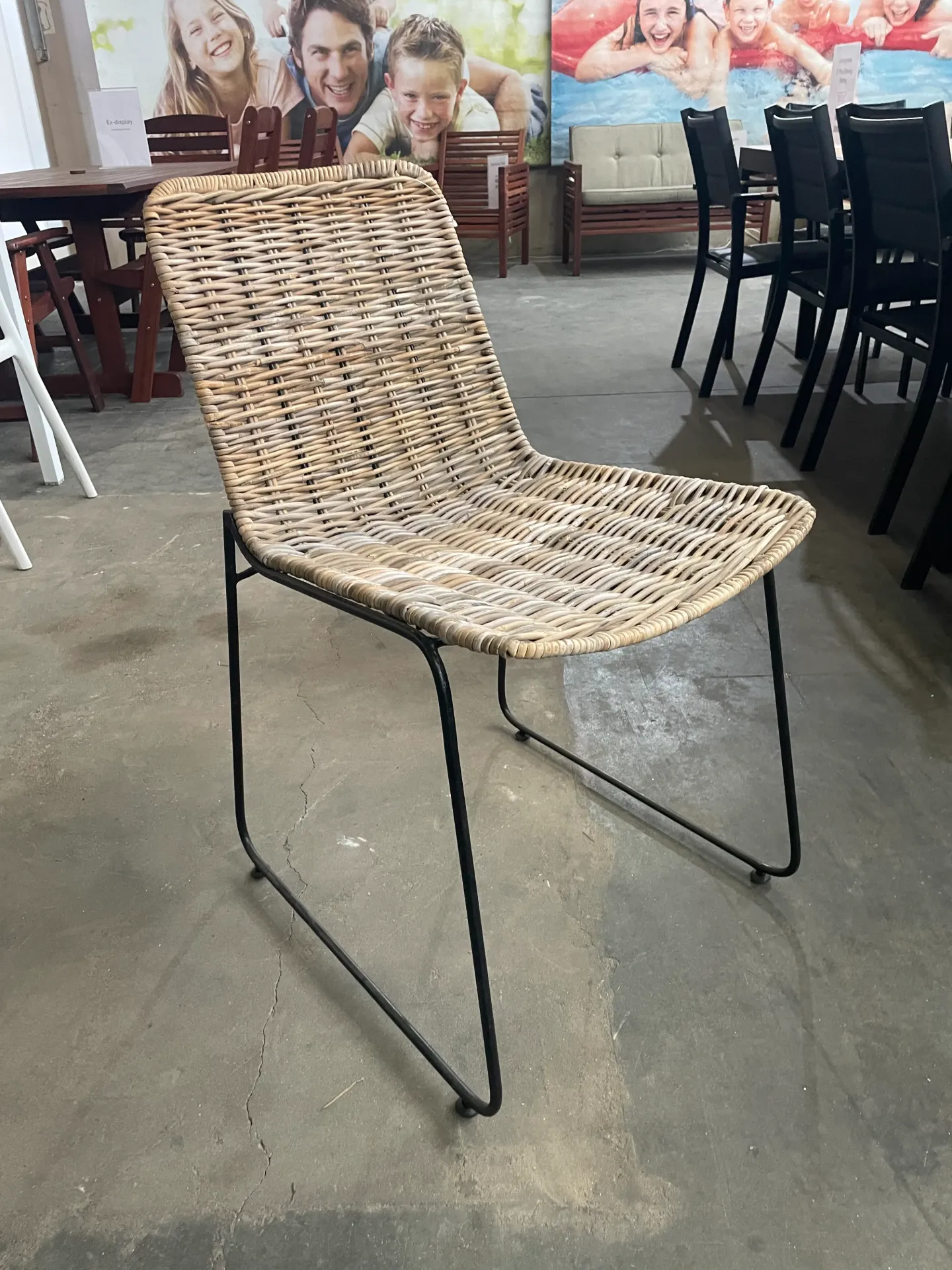Torrens Cane Chair Black