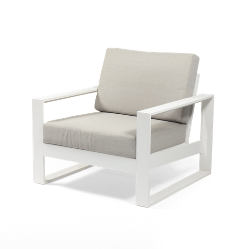 Apollo Lounge Armchair (White)