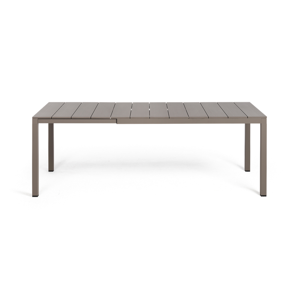 Rio 140 Aluminium Extension Table — Tortora