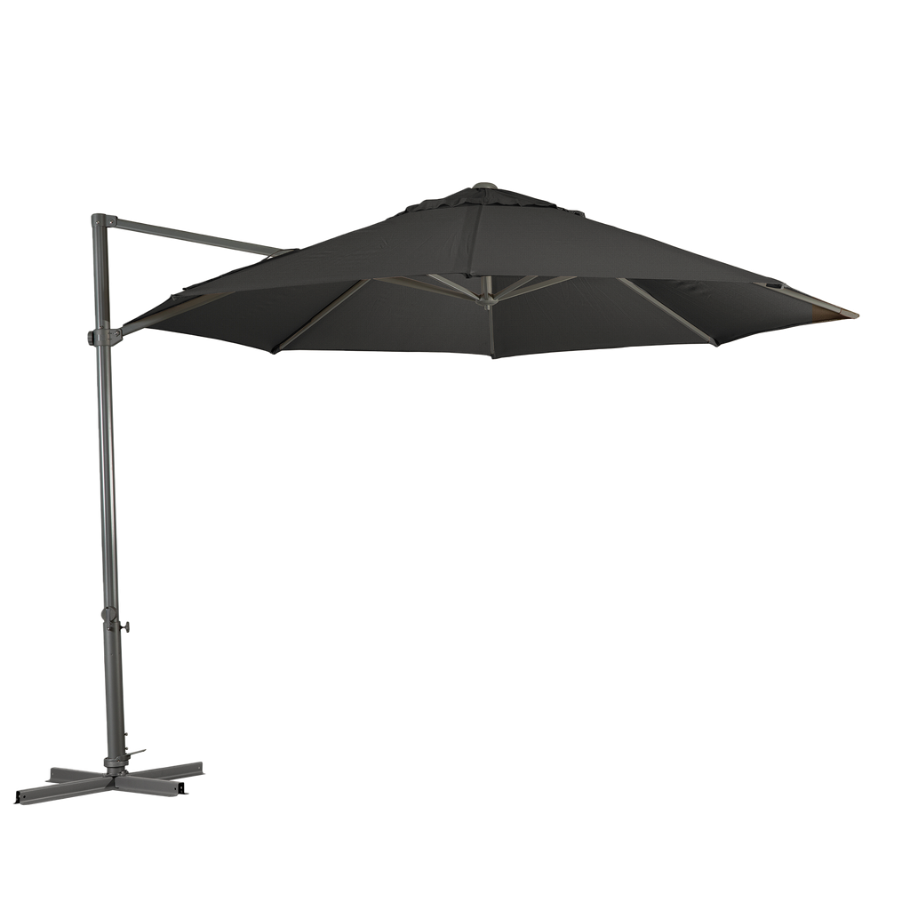 Pandanus 3.3m Oct Umbrella — Charcoal