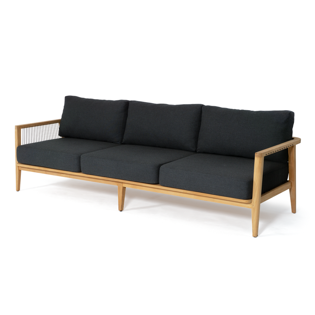 Torbay Lounge 3 Seater — Charcoal