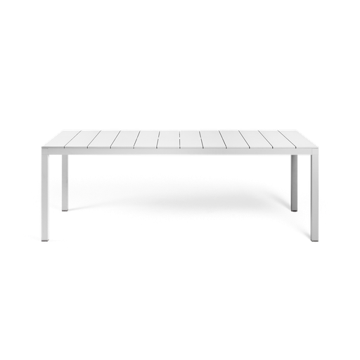 Rio 210 Fixed Aluminium Table (White)