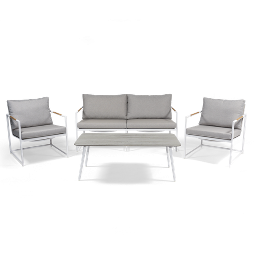 Jasper Lounge 4pc Setting (White)