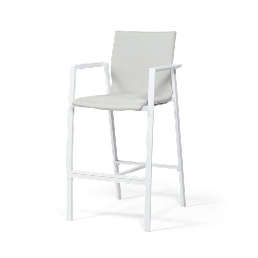 Seville Bar Chair (White, White)