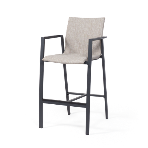 Seville Bar Chair (Charcoal, Taupe)