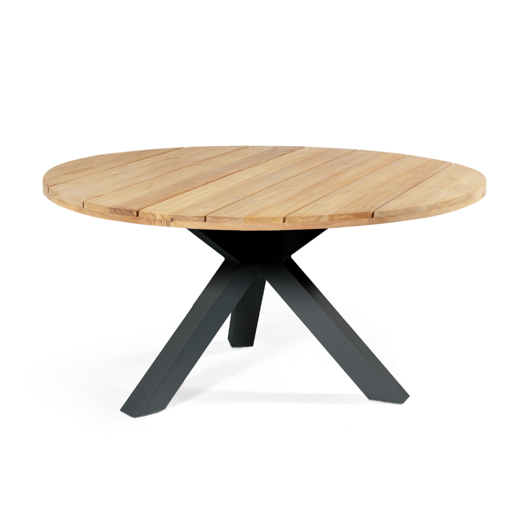 Malibu Dining Table 1.5m — Charcoal