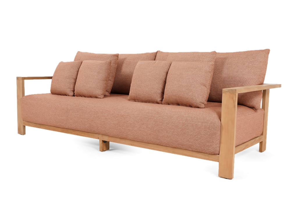 New York Lounge 3 Seater — Rust