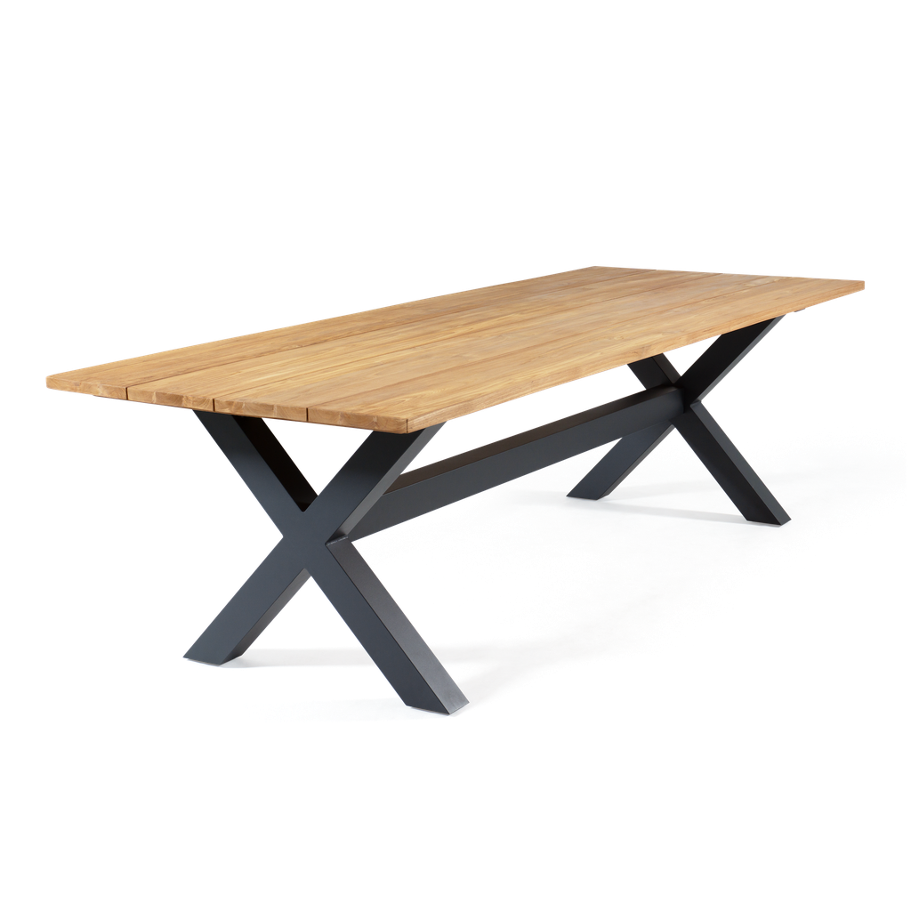 Malibu Dining Table 2.7m — Charcoal