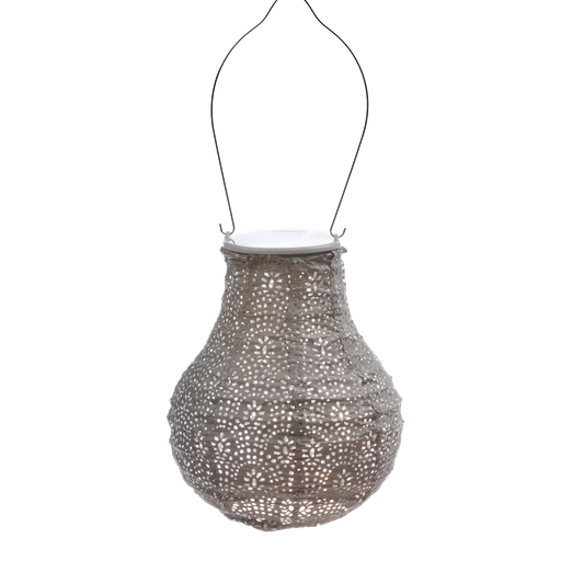 Bulb 16cm Lantern (Taupe)