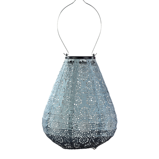 Tulip 20cm Lantern (Grey Blue)