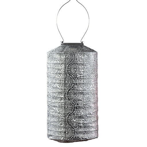 Cylinder 18cm Lantern (Silver)