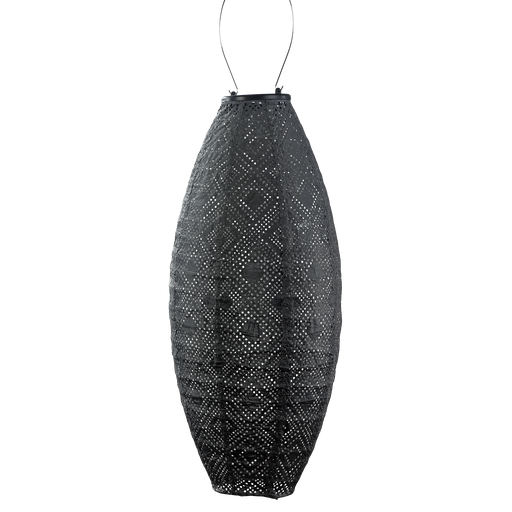 Long Oval 20cm Lantern (Dark Grey)