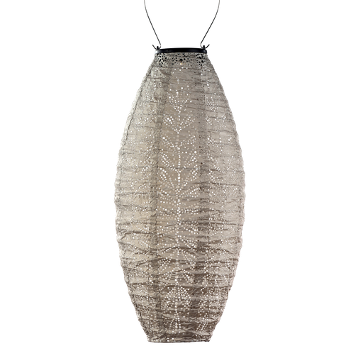 Long Oval 20cm Lantern (Light Taupe)