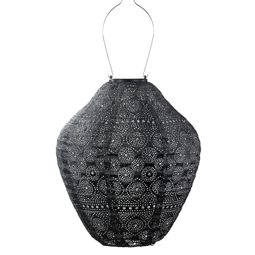 Jar 30cm Lantern (Dark Grey)