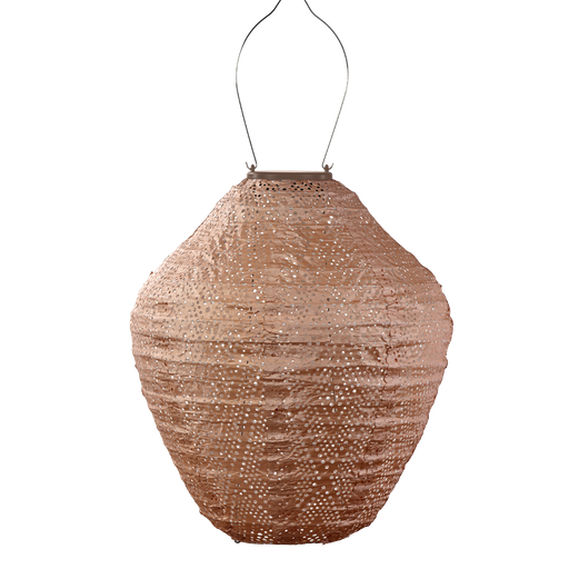 Jar 30cm Lantern (Pink)