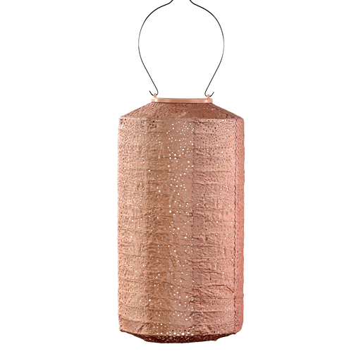 Cylinder 18cm Lantern (Pink)