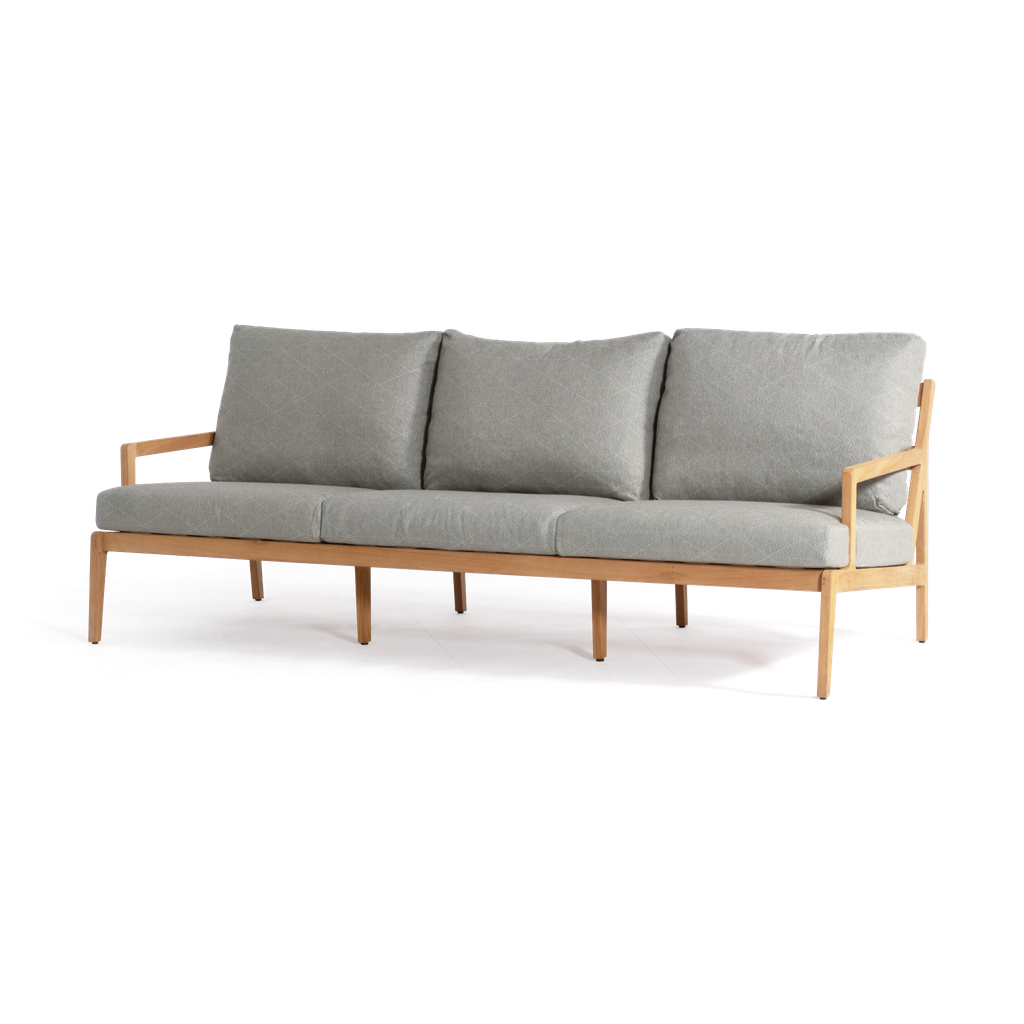 Madison Lounge 3 Seater — Patterned Taupe