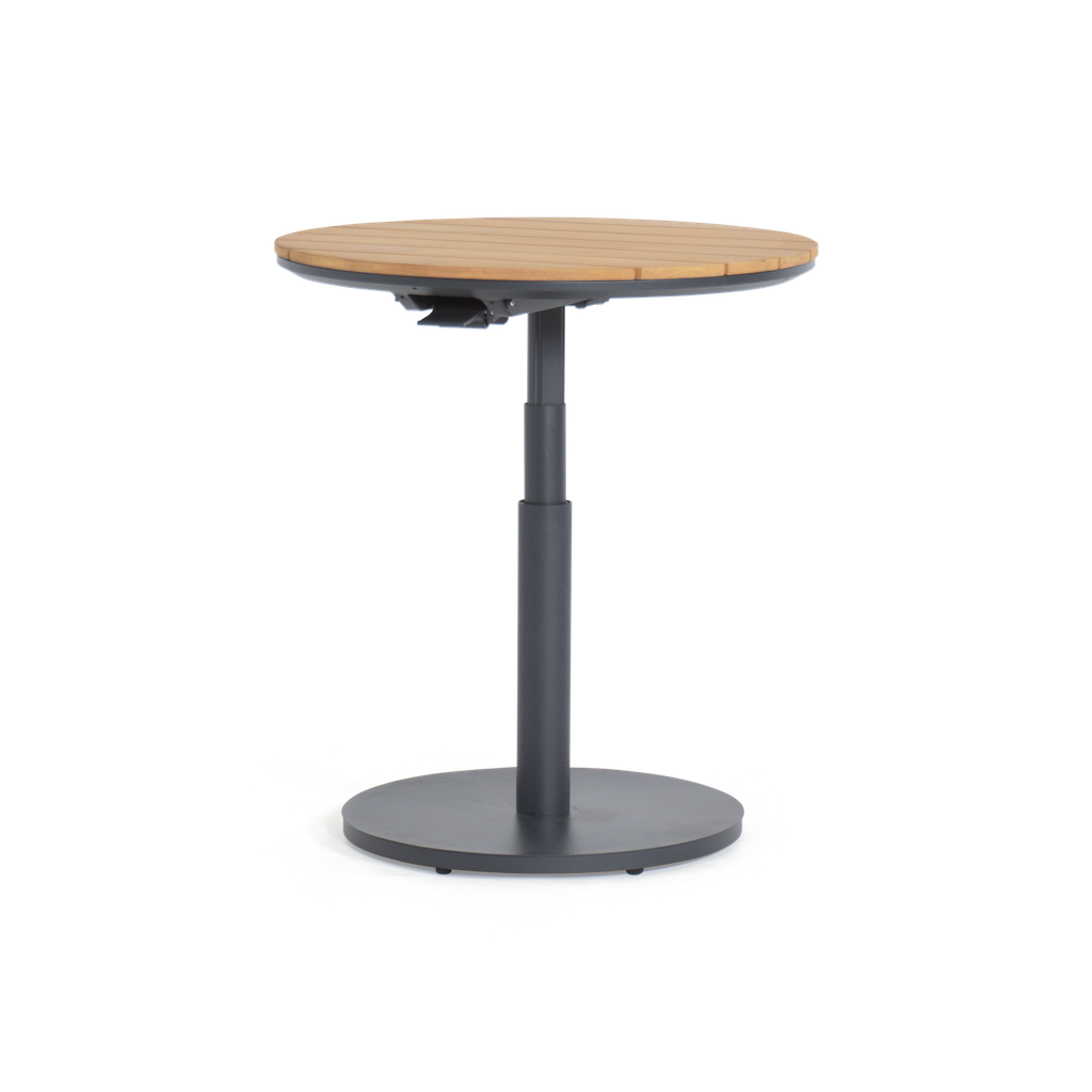 Tempo Round Pop-up Table — Charcoal