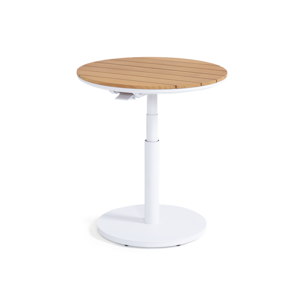 Tempo Round Pop-up Table — White