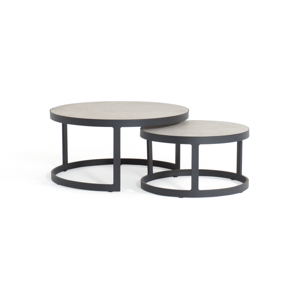 Washington 2pc Coffee Tables (Charcoal)