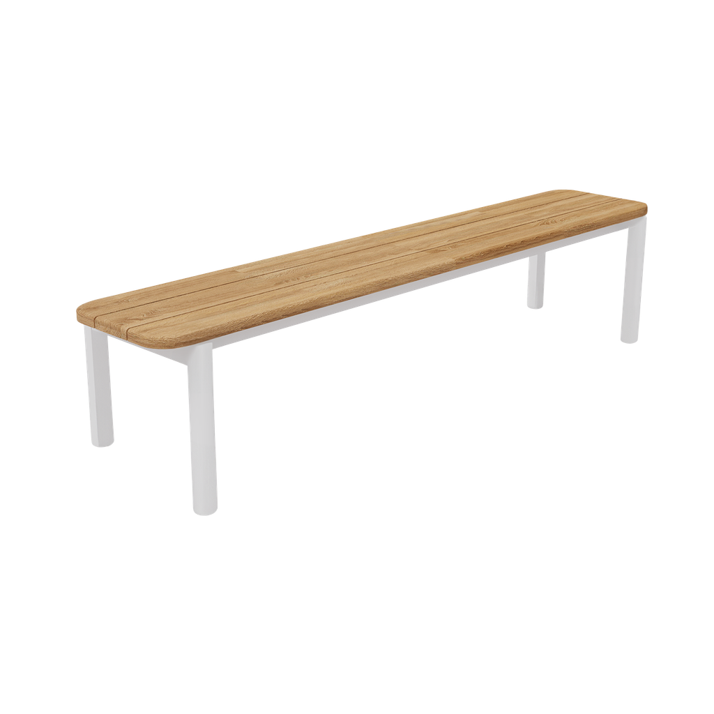 Capri Bench 2.7m — White