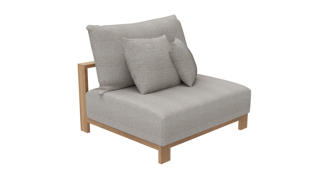 New York Lounge Single Armless — Wheat