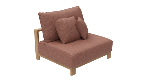 New York Lounge Single Armless (Rust)