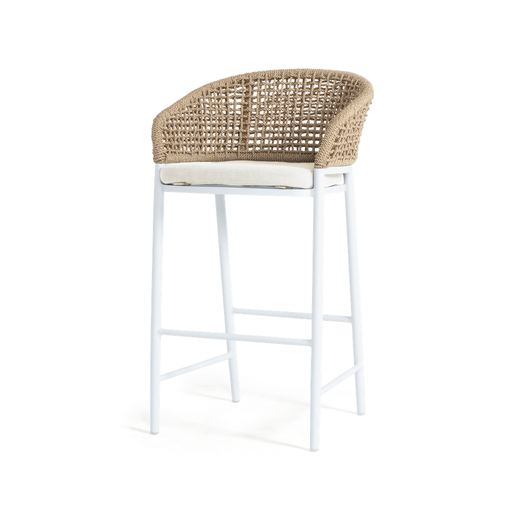 Bari Bar Chair — White