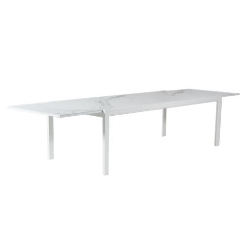Florence Ceramic Extension Table 240 (White)
