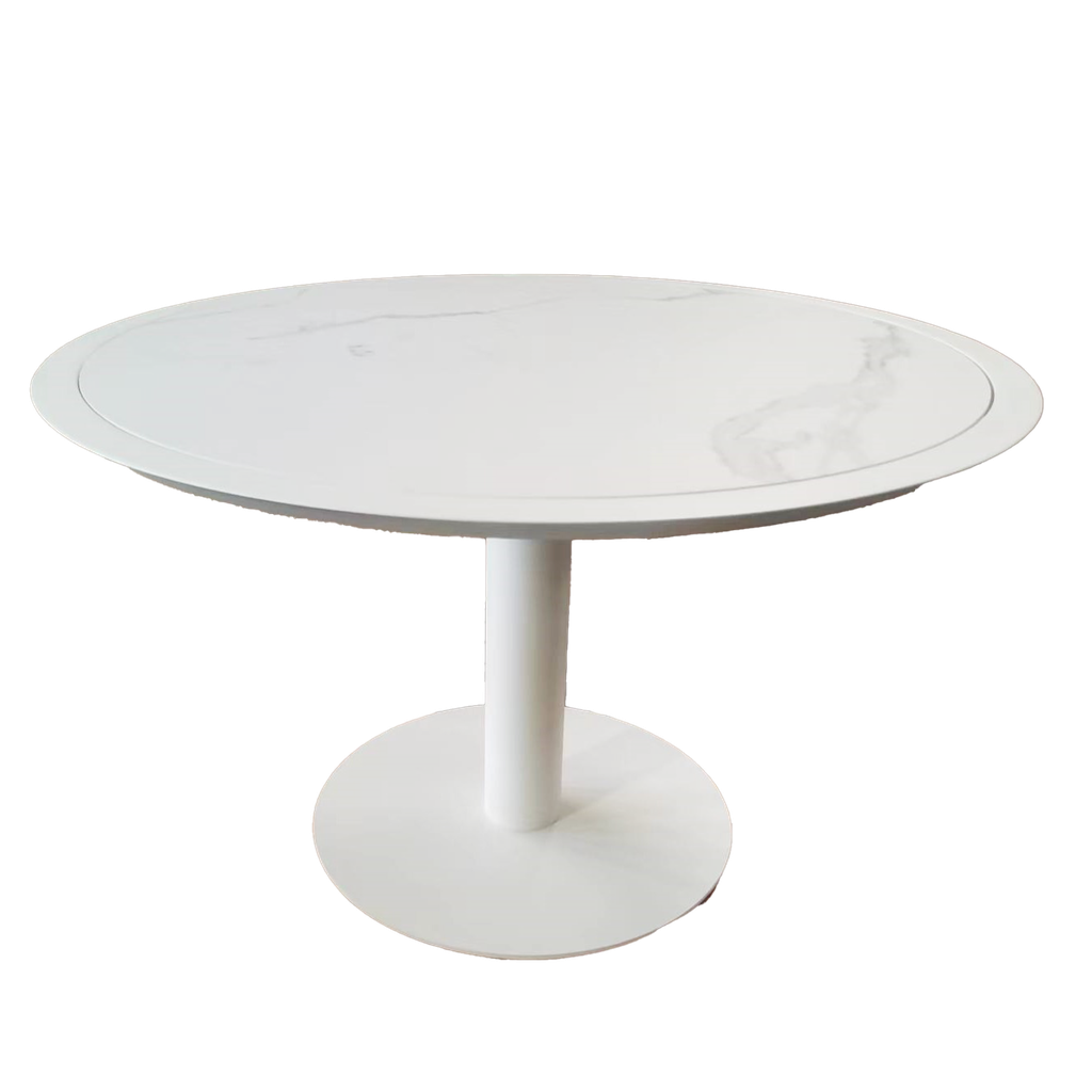 Florence Ceramic Table 1.2m Round (White)