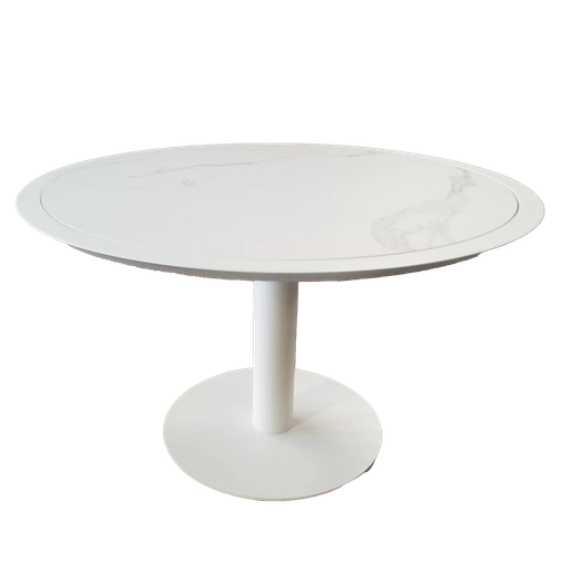 Florence Ceramic Table 1.2m Round (White)