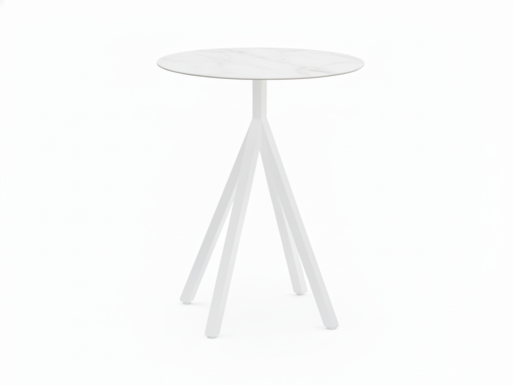 Florence Ceramic Table 60cm Round (White)