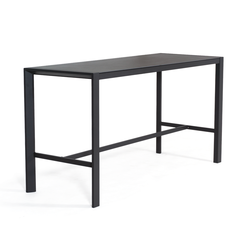 Florence Ceramic Bar Table 2m — Charcoal