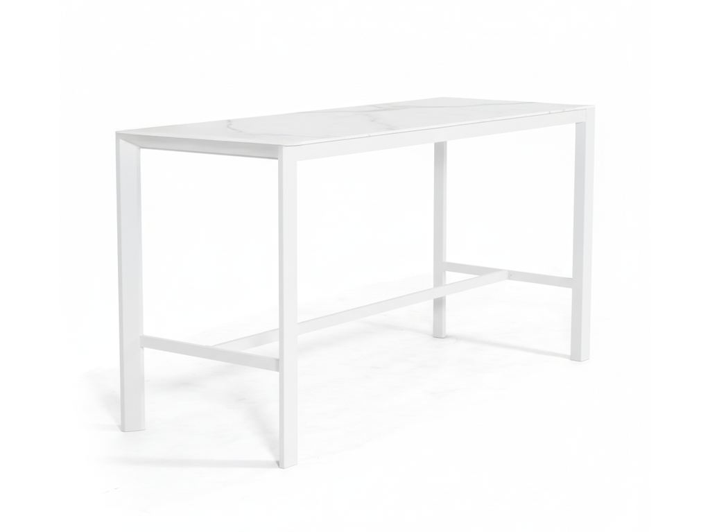 Florence Ceramic Bar Table 2m (White)