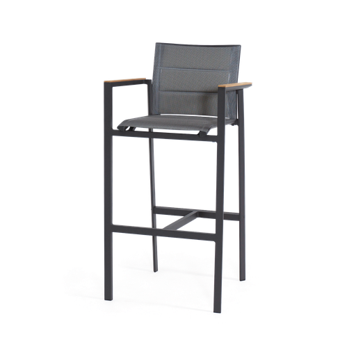 Florence Batyline Bar Chair (Charcoal)