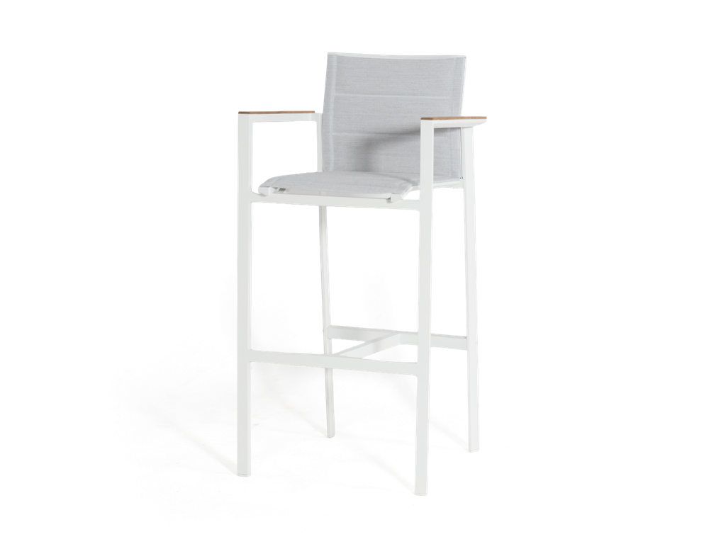 Florence Batyline Bar Chair — White