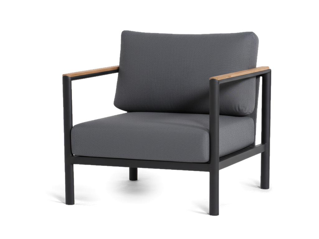 Colorado Lounge Armchair — Charcoal
